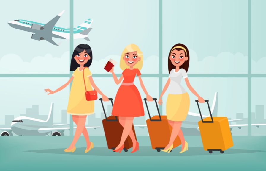 Chicas en el aeropuerto - Circulo de emprendedoras